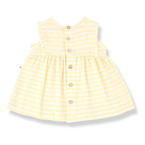 1+ in the family - Vestido de rayas Valentina | Amarillo pálido