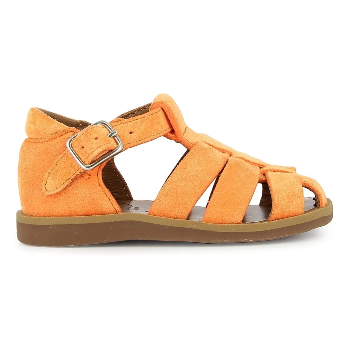 Pom d'Api - Sandalias de terciopelo Poppy Daddy | Albaricoque