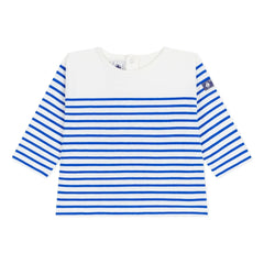 Petit Bateau - Camiseta marinera | Blanco