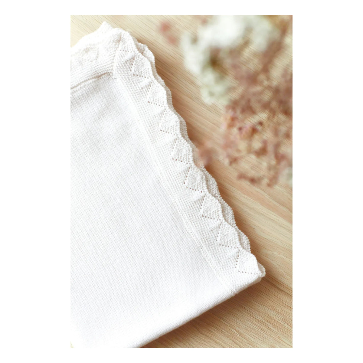 Tartine et Chocolat - Manta de lana merina | Blanco/Crudo