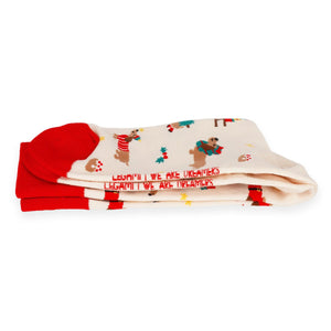 Legami - Calcetines de Navidad Dachshund Talla 41-47 - ¡Ajuste Perfecto!