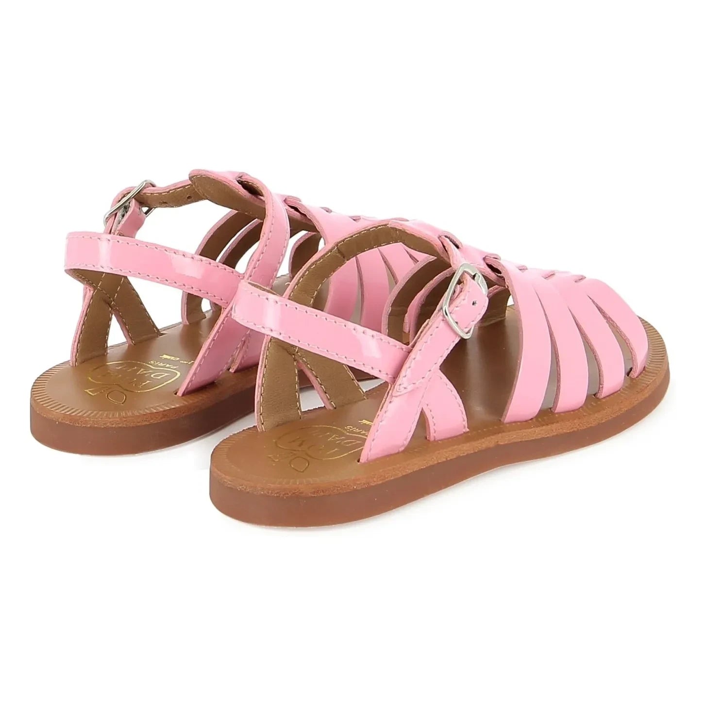 Pom d'Api - Sandalias Plagette Strap Patent | Rosa caramelo