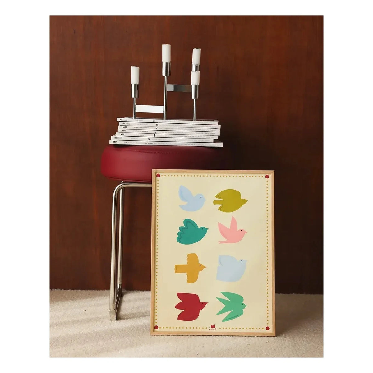 Ma petite vie - Twins Birds Poster | Crema