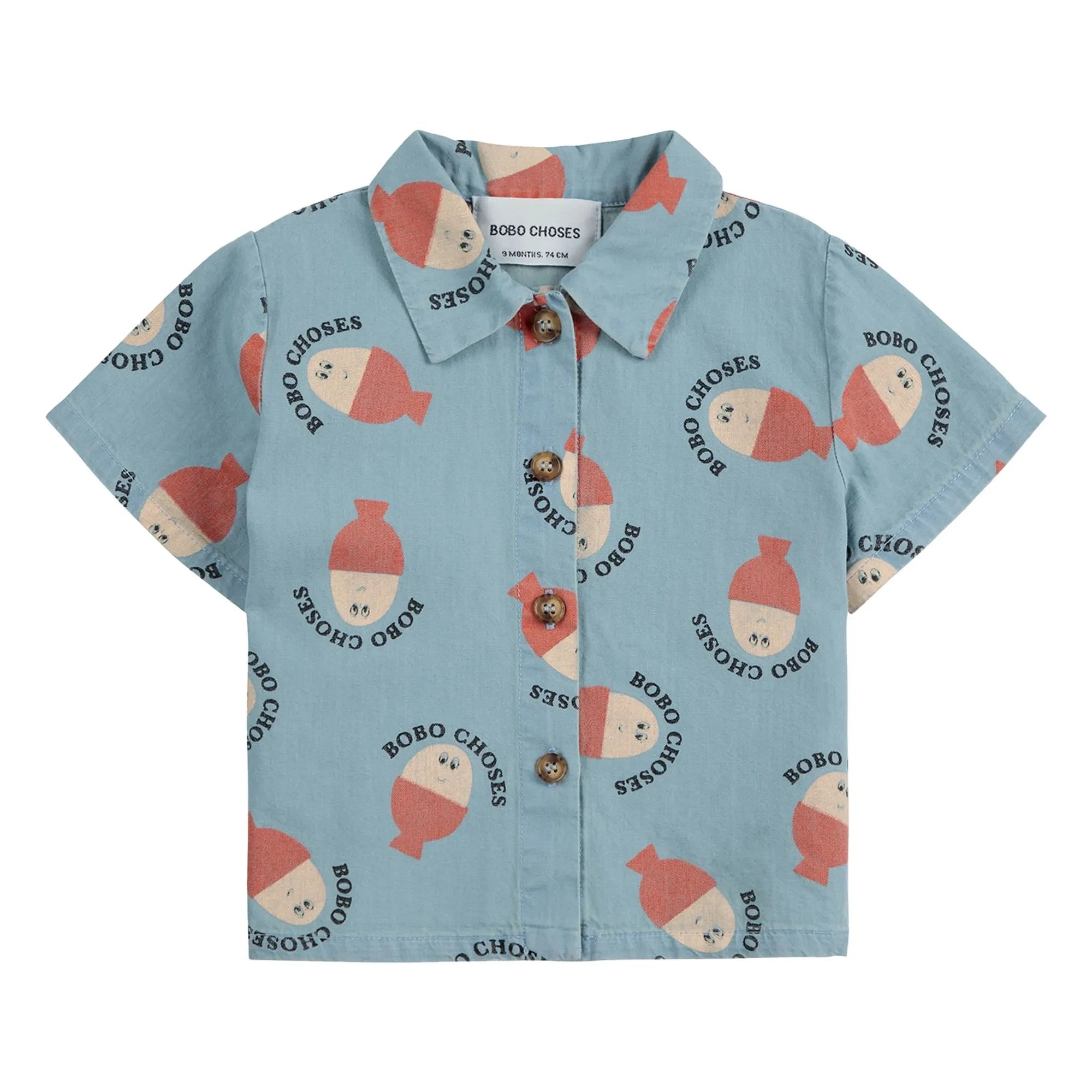 Bobo Choses - Bobo Denim Camisa Azul Claro | Azul