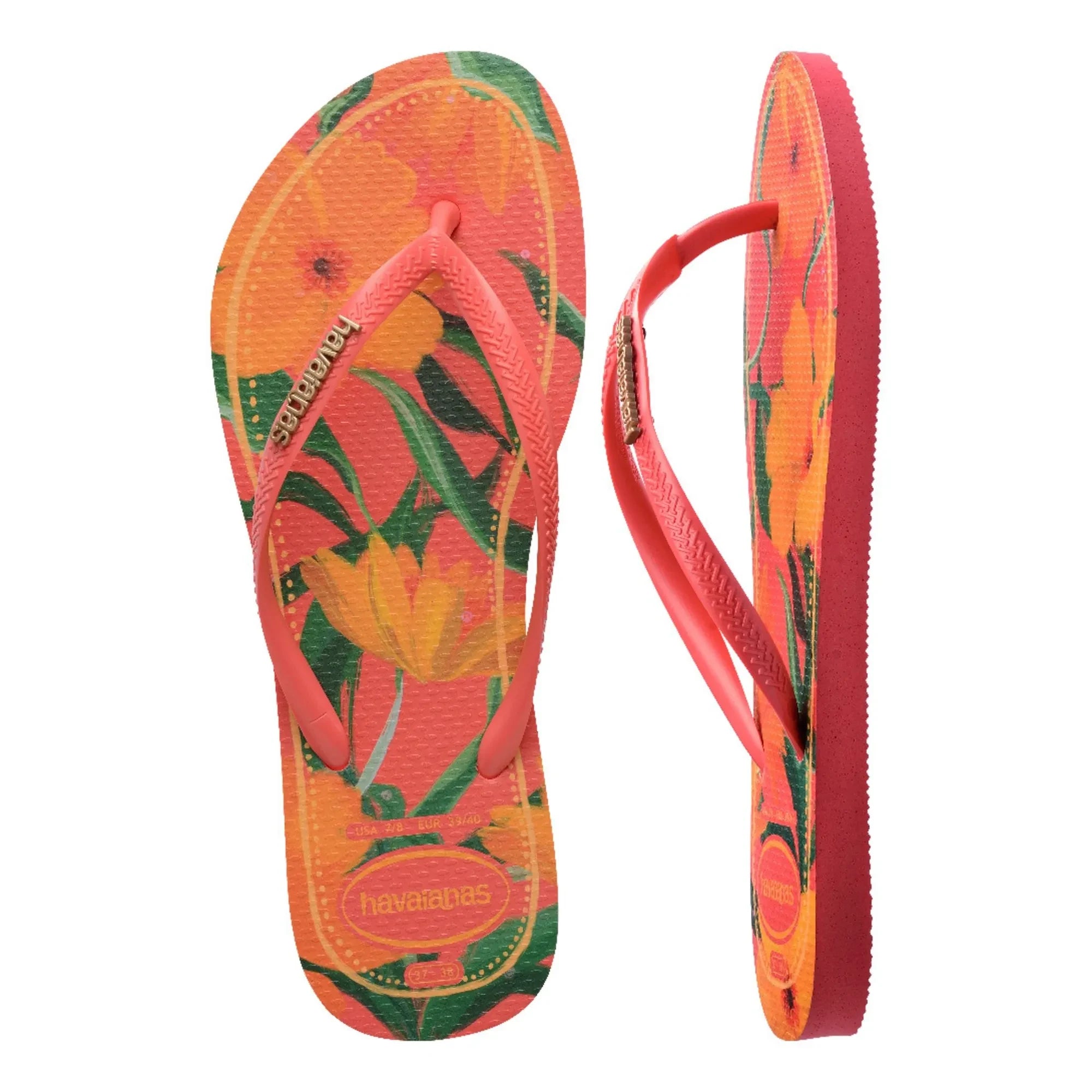 Havaianas - Chanclas Slim Tropik | Coral