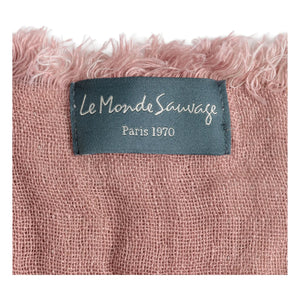 Le Monde Sauvage - Manta de lino Clyde | Rosa