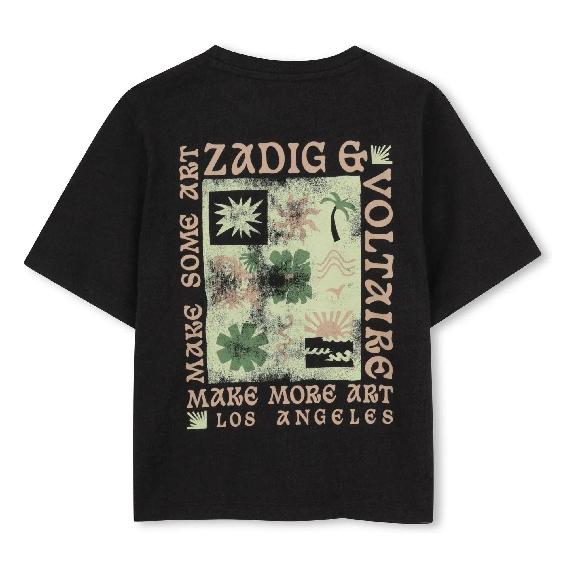 Zadig & Voltaire - Jersez Make More Art Tişört | Siyah