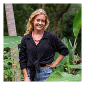 Parabaya - Collar de pomelo de playa | Rosa