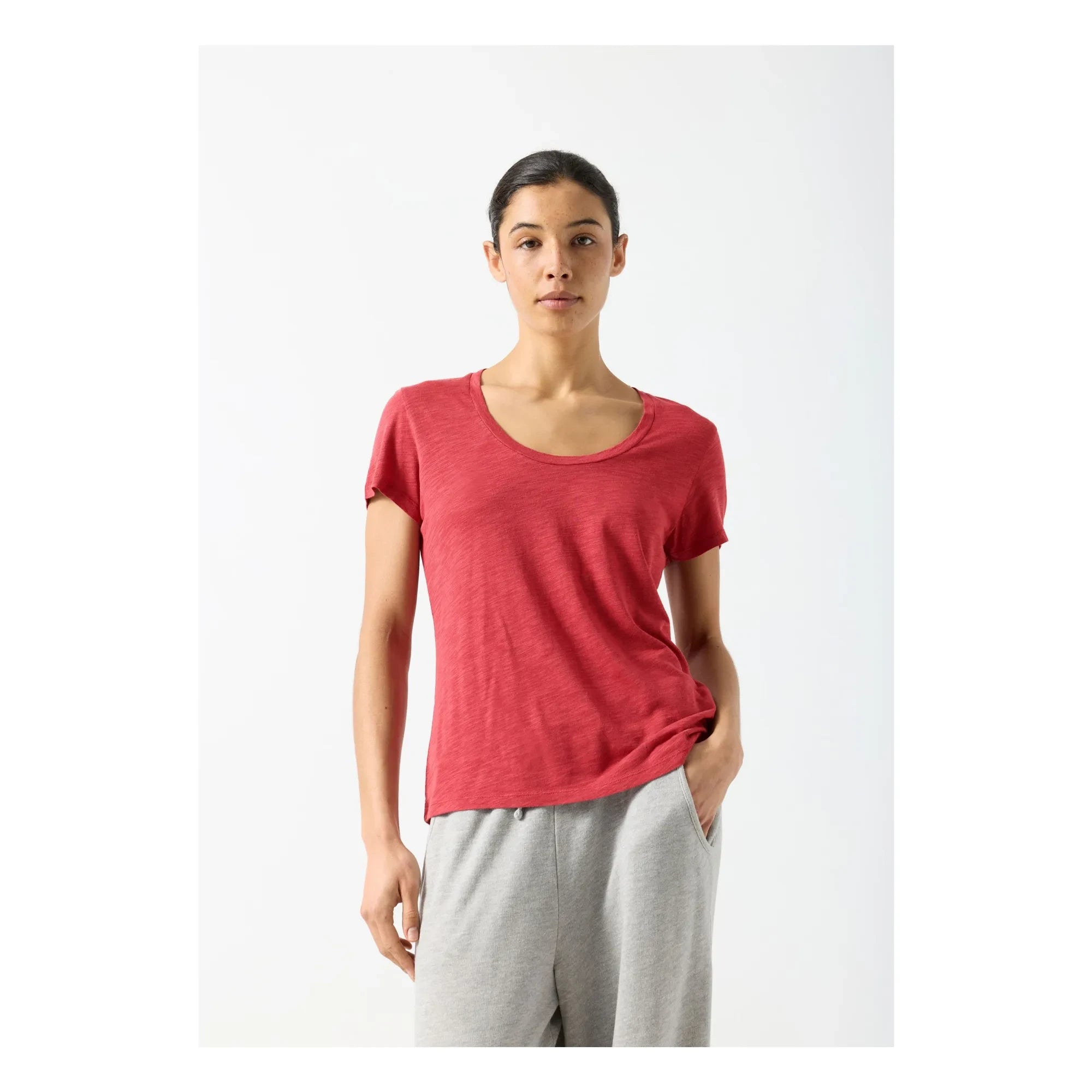 American Vintage - Camiseta de algodón Jacksonville | Rojo