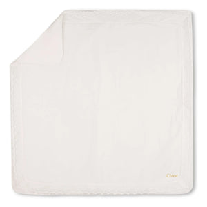 Chloé - Set de pijama y manta de algodón orgánico | Blanco