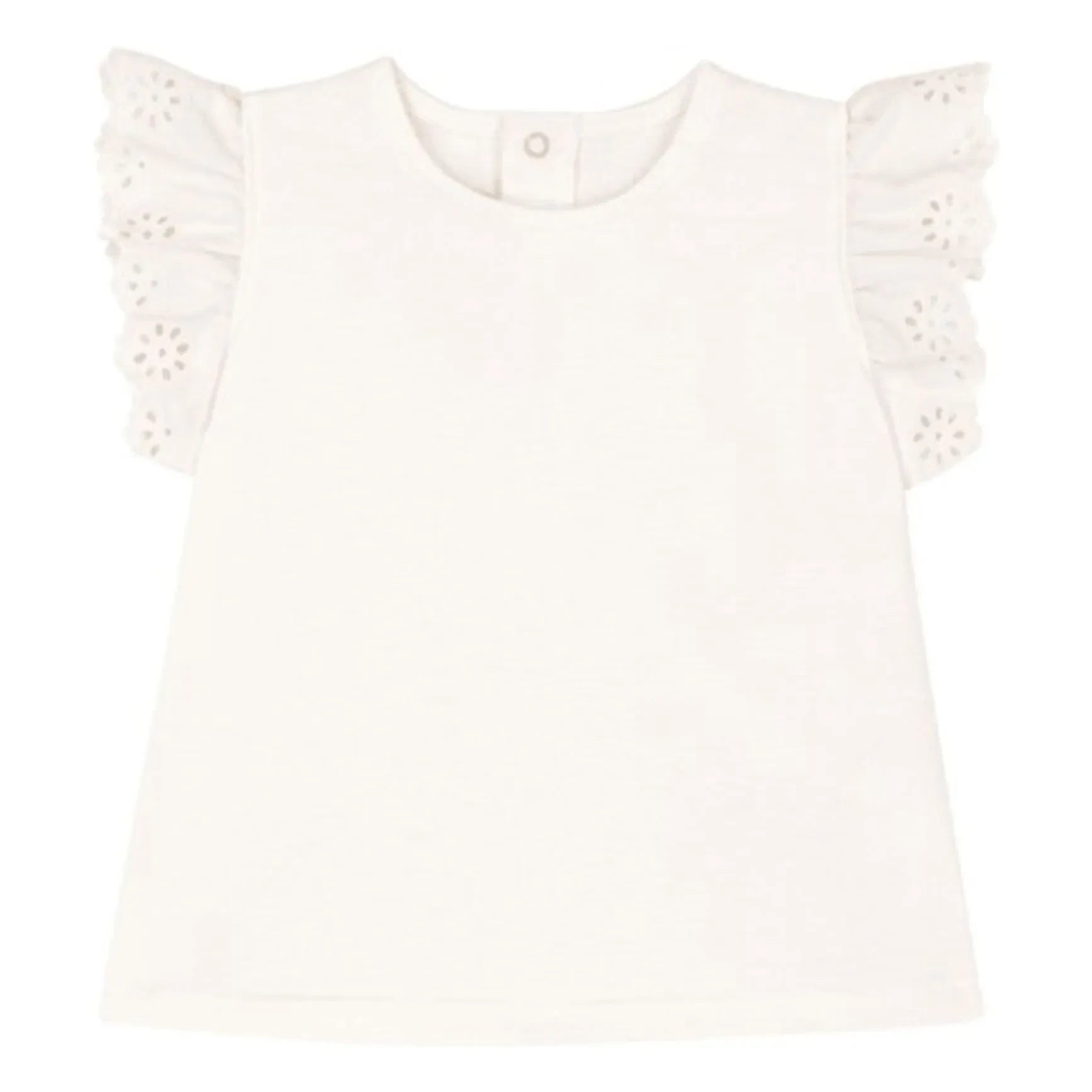Petit Bateau - Camiseta calada | Blanco