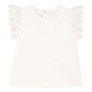 Petit Bateau - Camiseta calada | Blanco