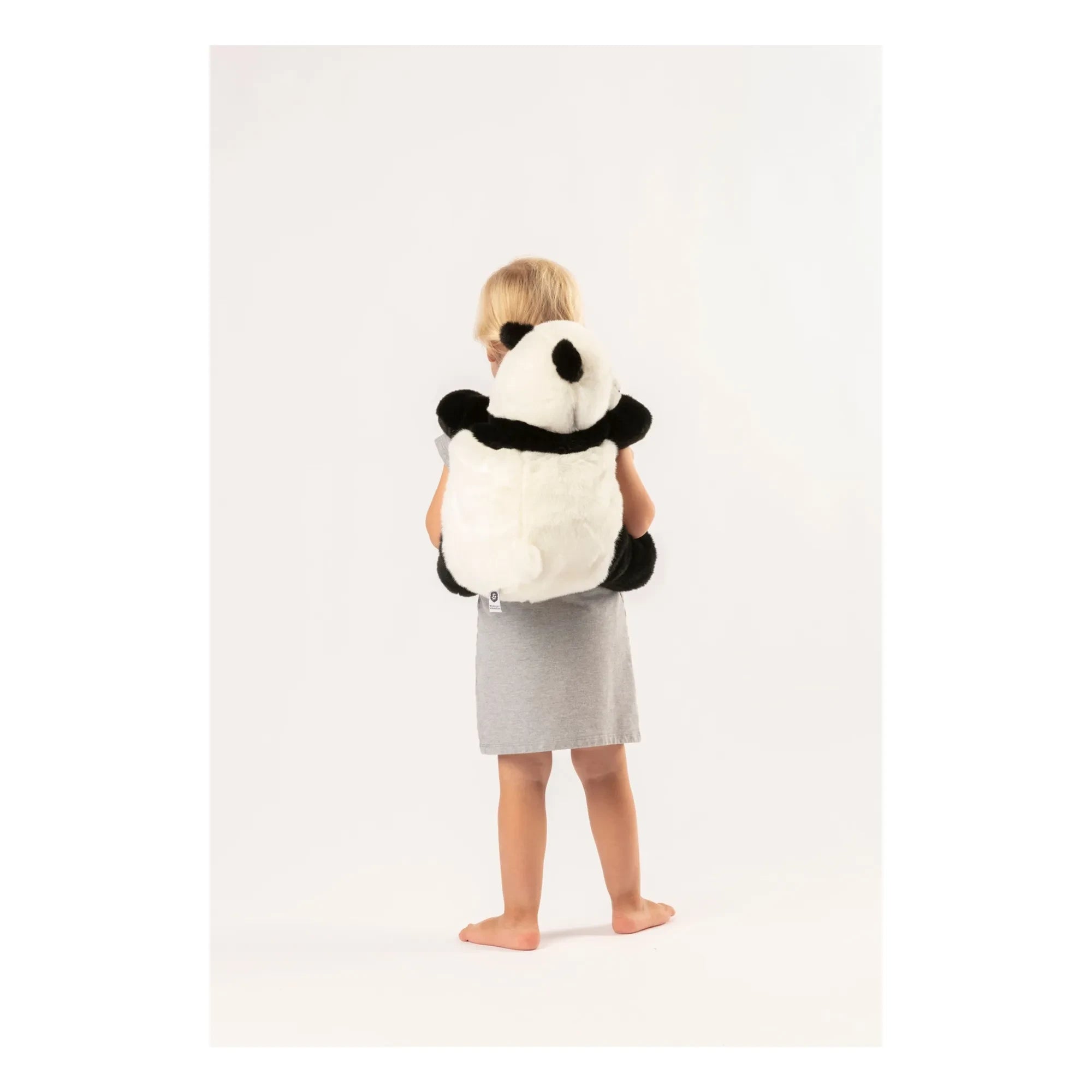Wild & Soft - Mochila panda | Negro/Blanco