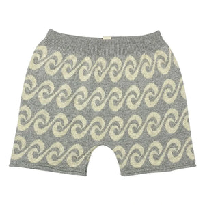 Bayiri - Pantalones cortos de río de punto de algodón orgánico | Gris