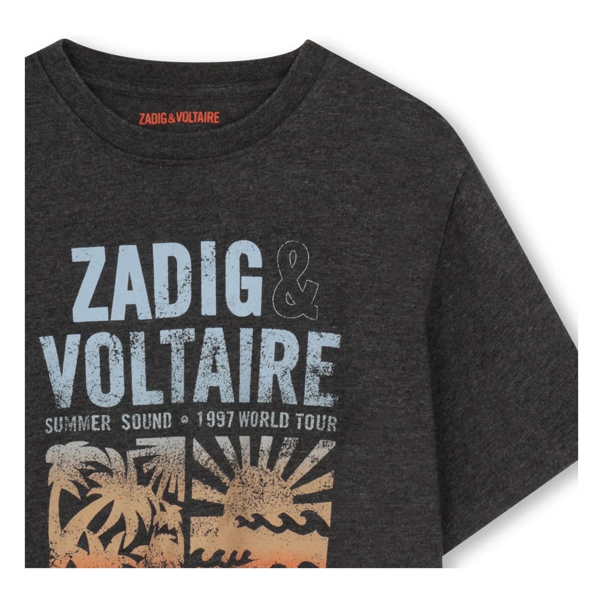 Zadig & Voltaire - Wild At Heart Tişört | Kömür grisi