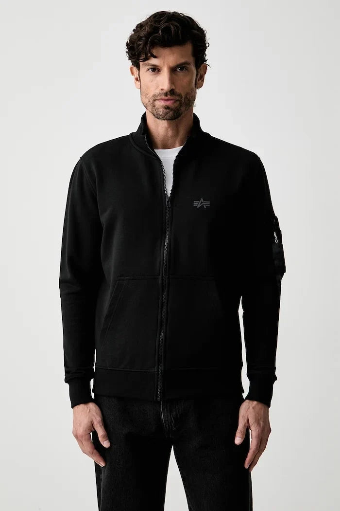 Sudadera de algodón con cremallera DTM Mid para hombre Alpha Industries