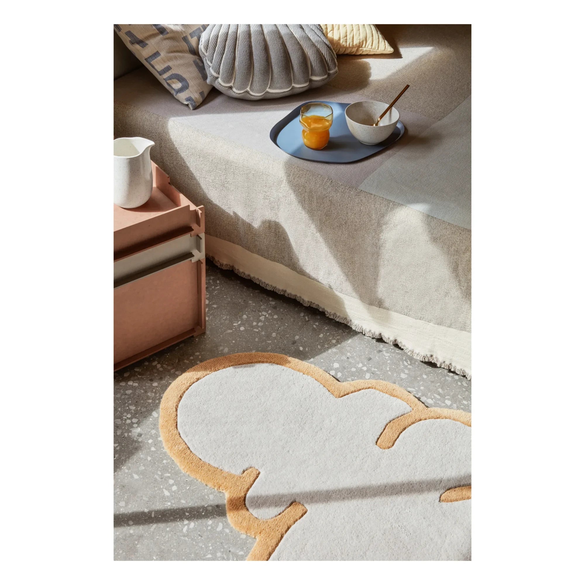 Broste Copenhagen - Cojín Concha | Gris