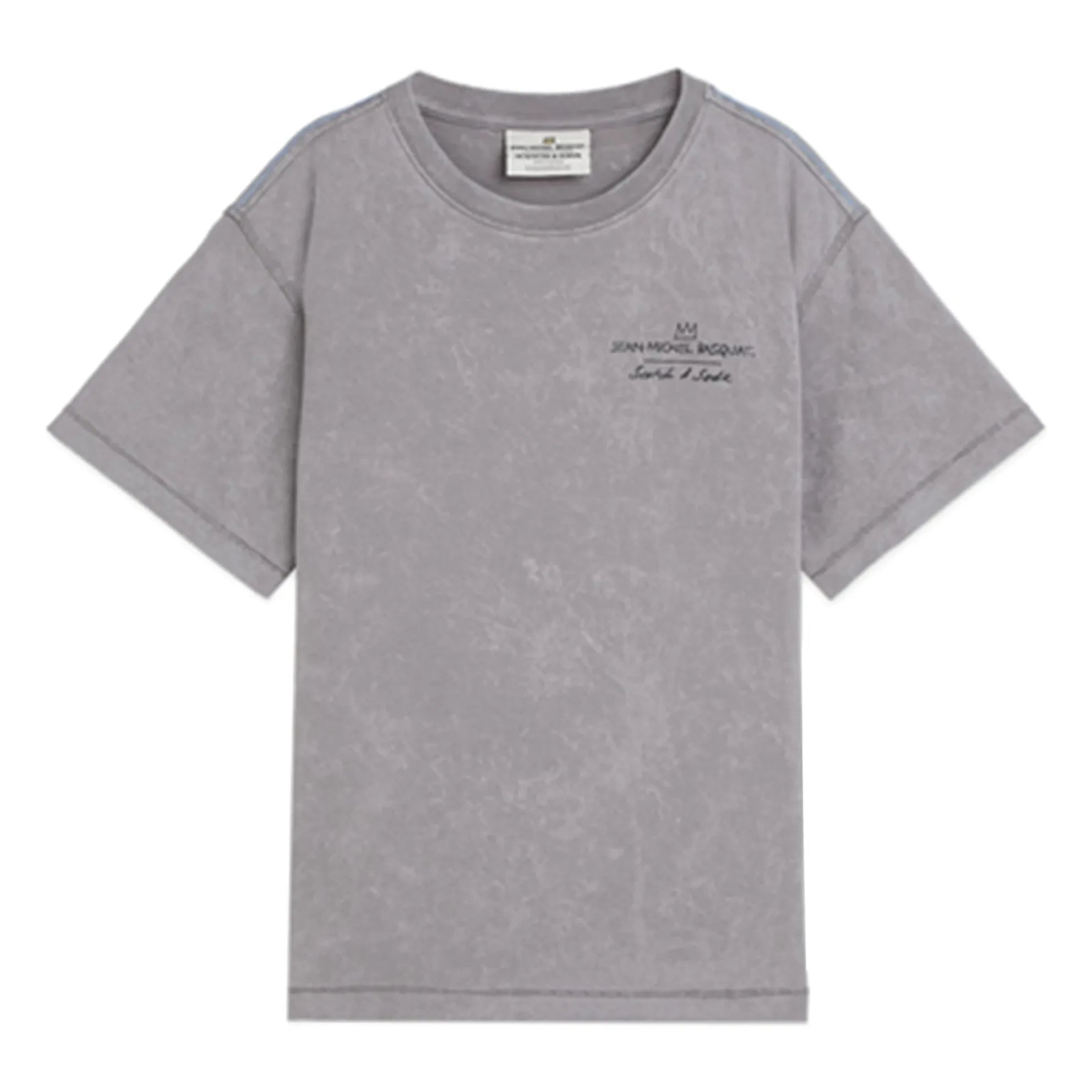 Scotch & Soda - Camiseta con obra de arte de Basquiat | Gris