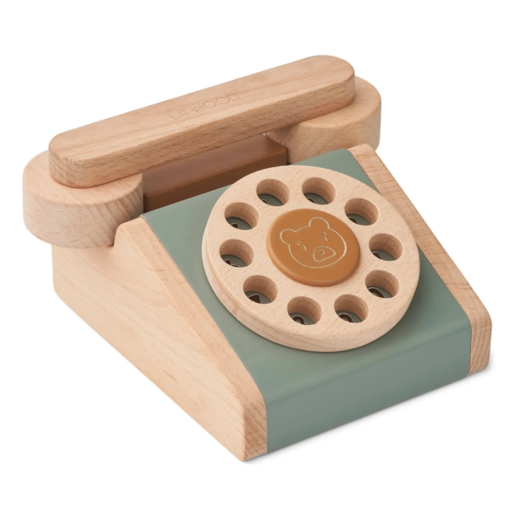 Liewood - Teléfono Clásico de Madera Selma | Verde