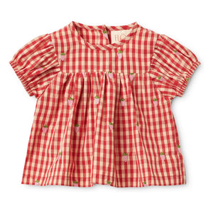 Flöss - Conjunto de blusa y pantalón corto Molly Vichy | Rojo