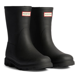 Hunter - Botín Corto Aislante Downpour Caucho | Negro