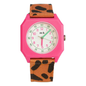 Mini Kyomo - Leopard Watch - Mini Kyomo x Taxi Brousse | Marrón