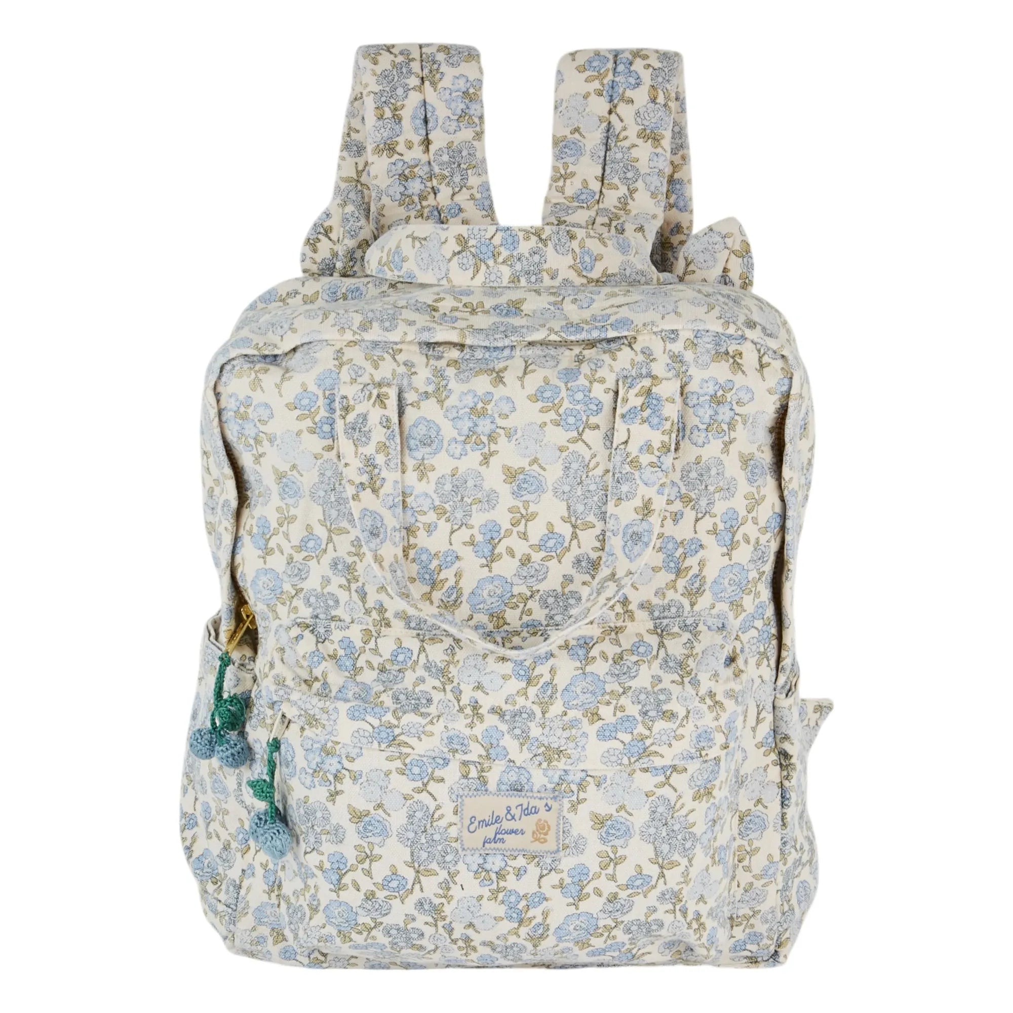 Emile et Ida - Mochila estampada de flores | Crema