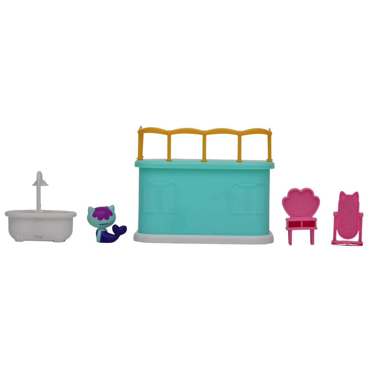 La casa de muñecas de Gabby - Juego de juguetes de aventuras de baño con Mercat