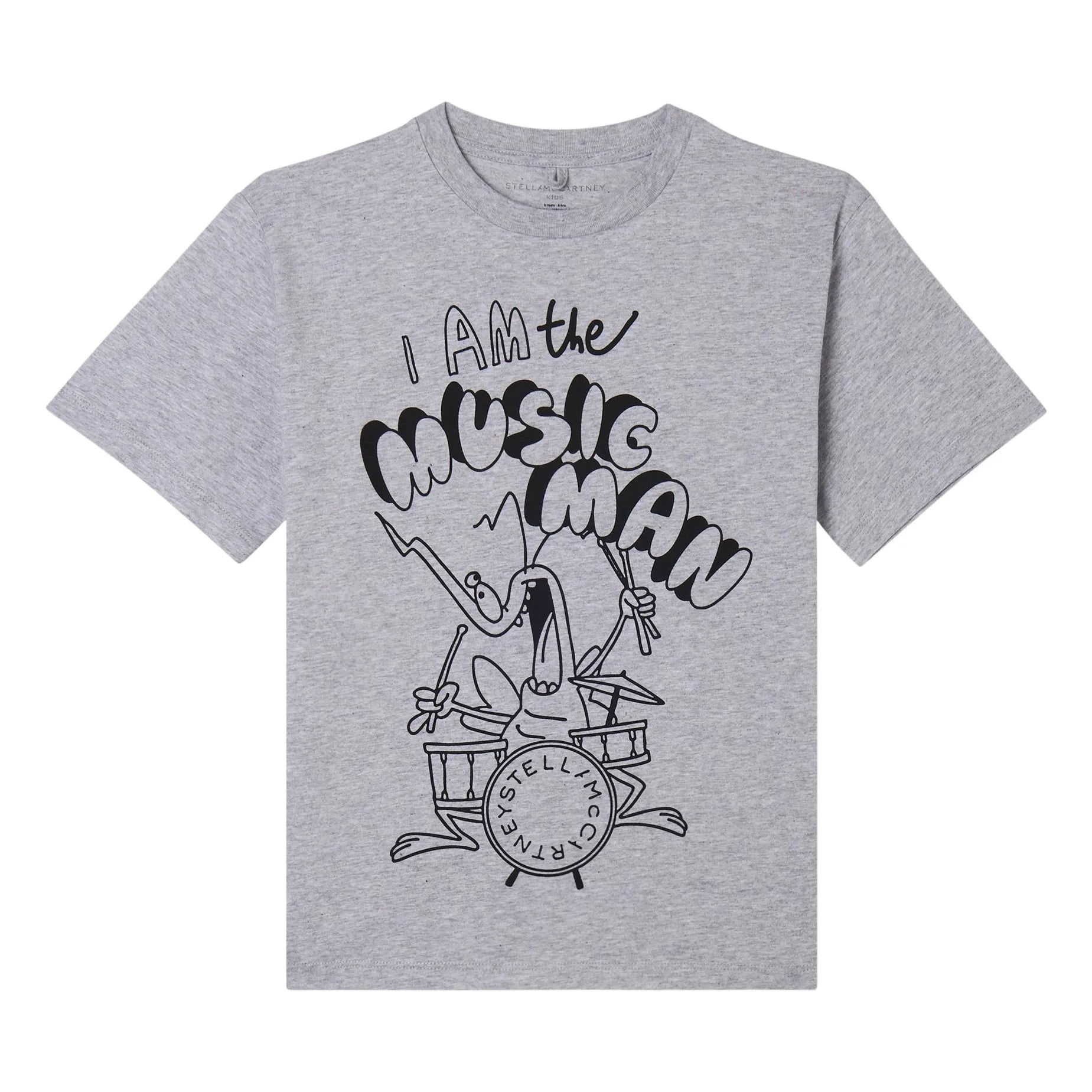 Stella McCartney Kids - Camiseta I'm a Music Man de algodón orgánico | Gris