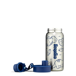 Ergobag - Botella de acero inoxidable azul