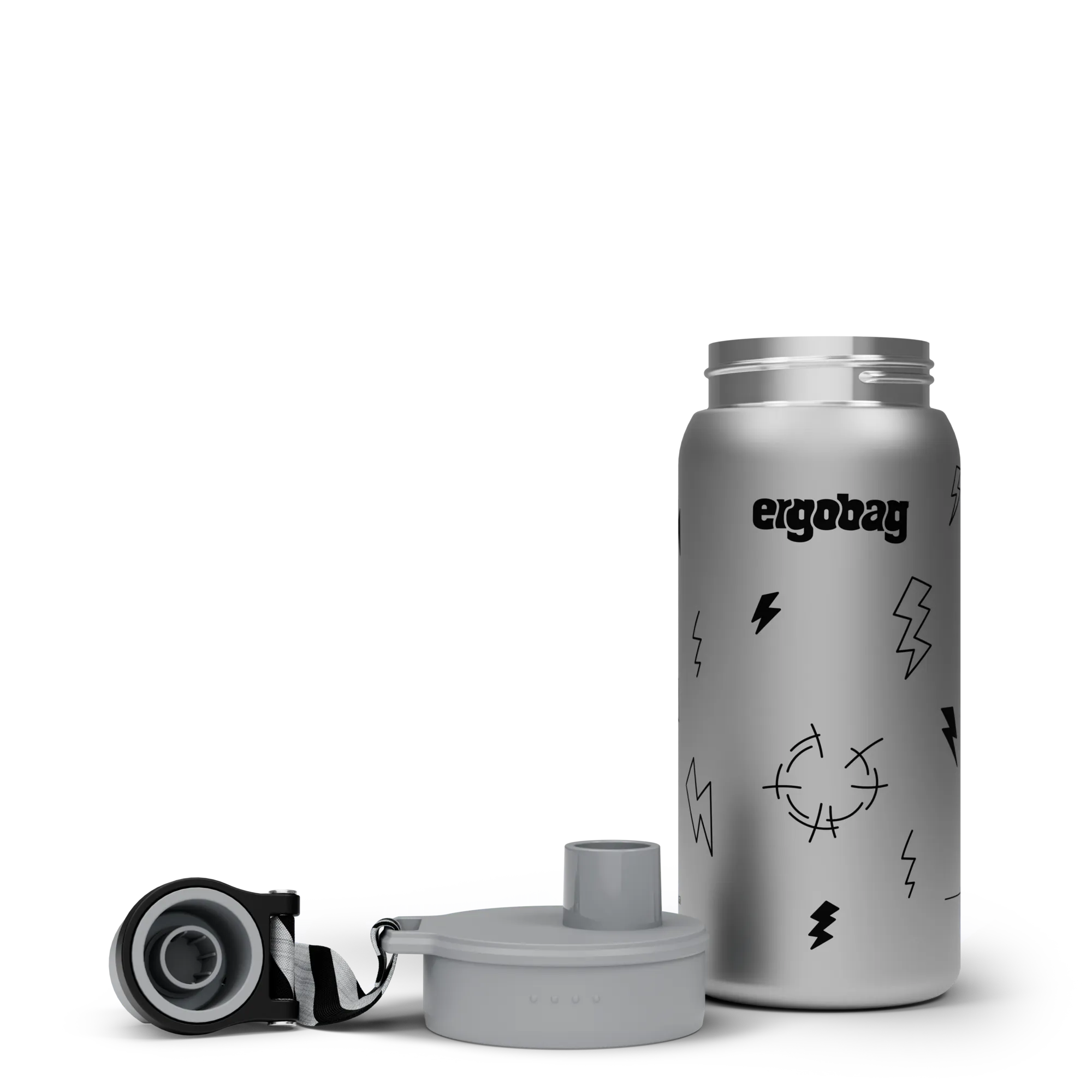 Ergobag - Botella de acero inoxidable Thunderstorm