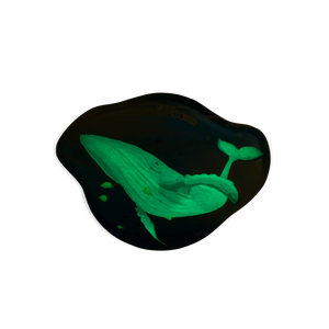 Ergobag - Adorno de velcro que brilla en la oscuridad Ballena