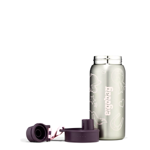 Ergobag - Botella de Acero Inoxidable Morada