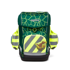 Ergobag - Bolsillo lateral con cremallera y reflectante amarillo