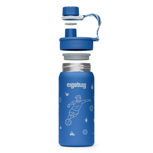 Ergobag - Botella de Acero Inoxidable Fútbol