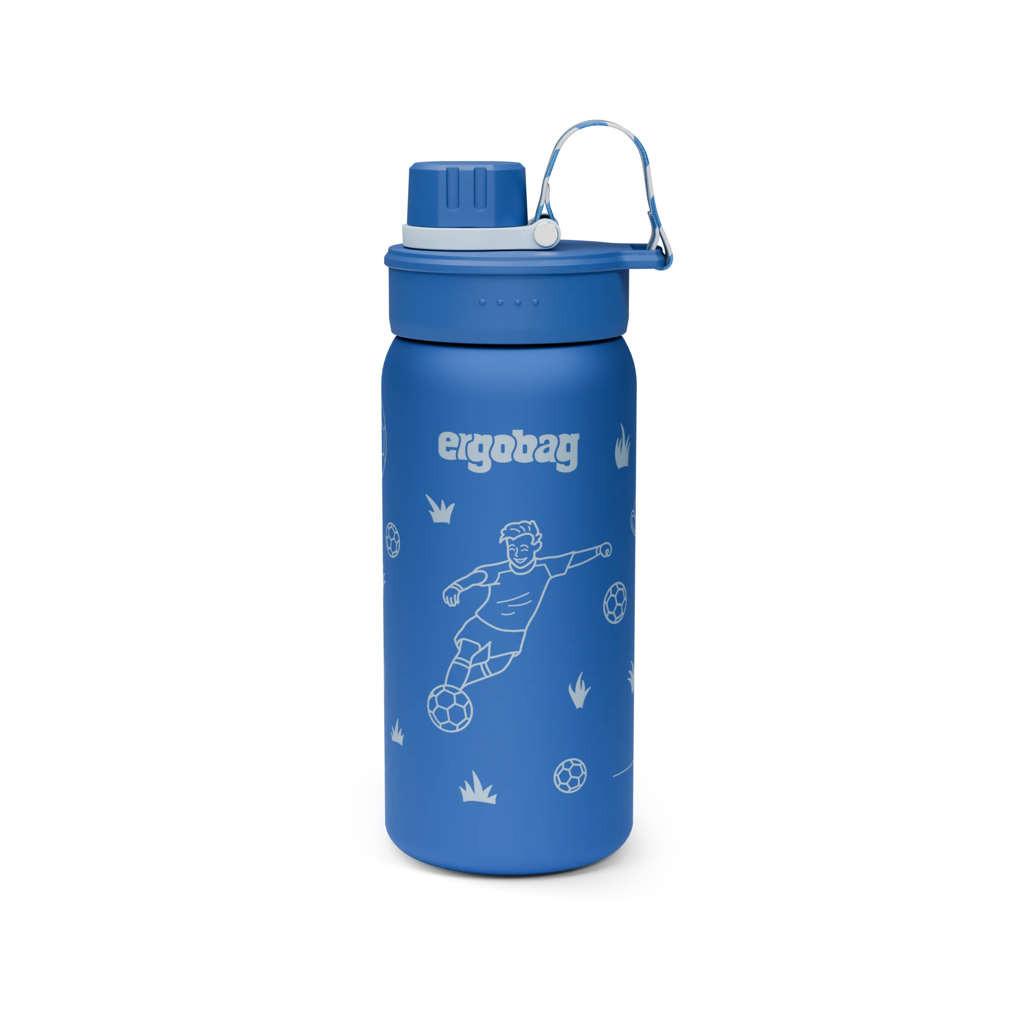 Ergobag - Botella de Acero Inoxidable Fútbol