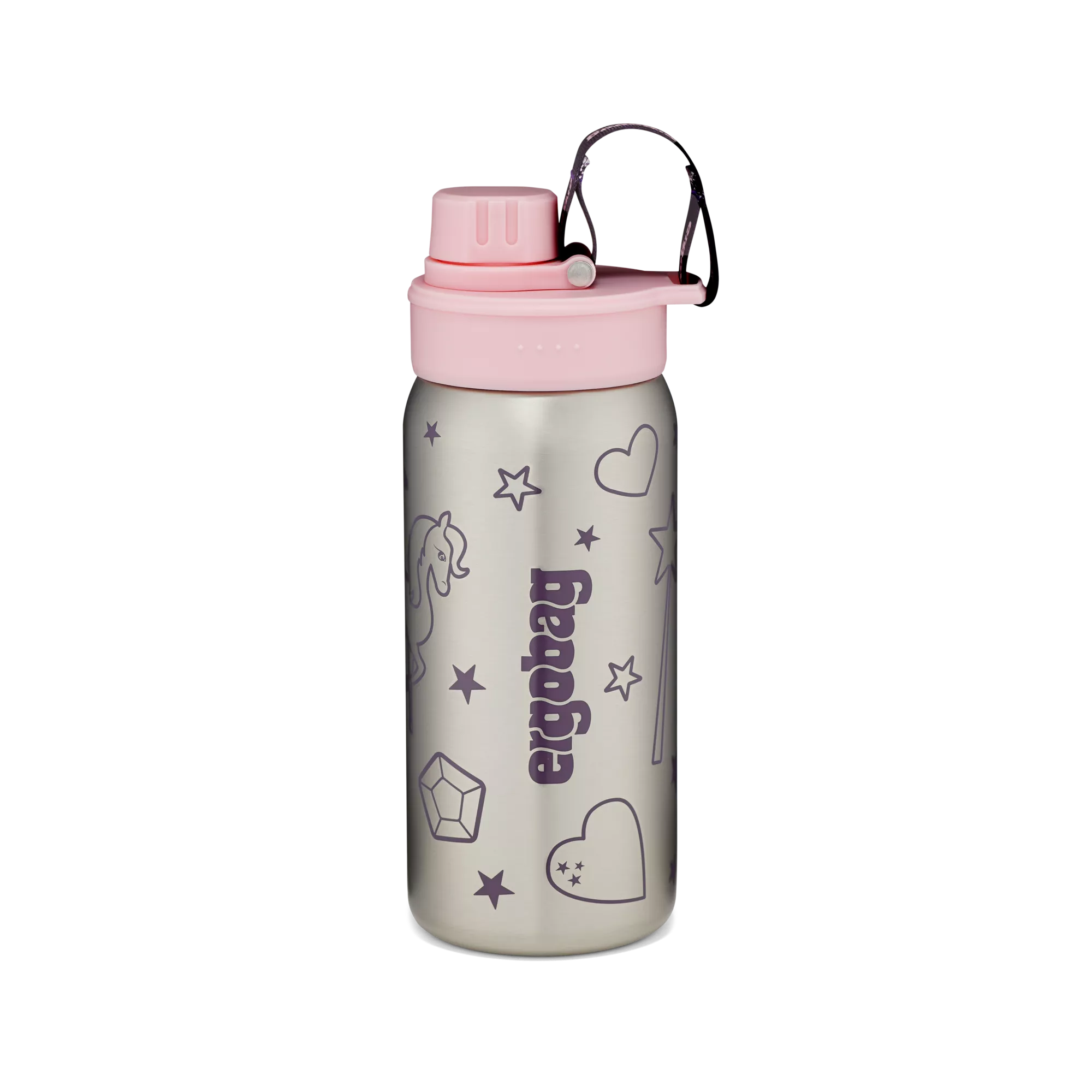 Ergobag - Botella de acero inoxidable Rose