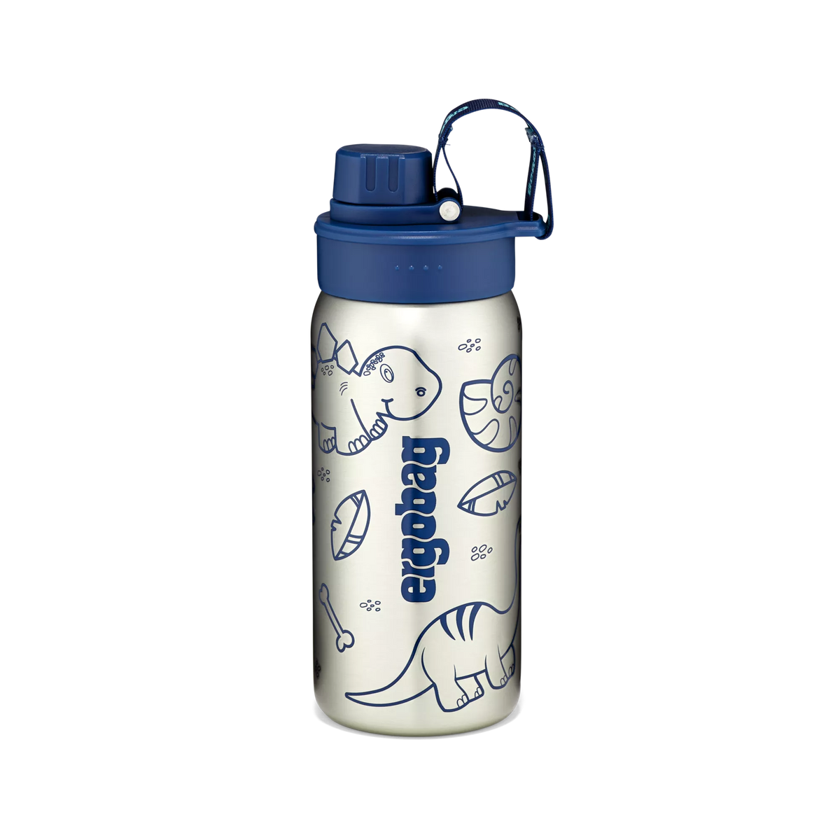 Ergobag - Botella de acero inoxidable azul