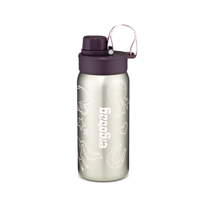 Ergobag - Botella de Acero Inoxidable Morada