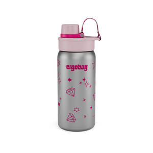 Ergobag - Botella de acero inoxidable brillante