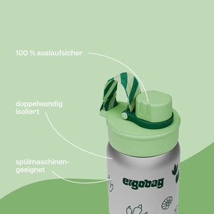 Ergobag - Botella de Acero Inoxidable Morada