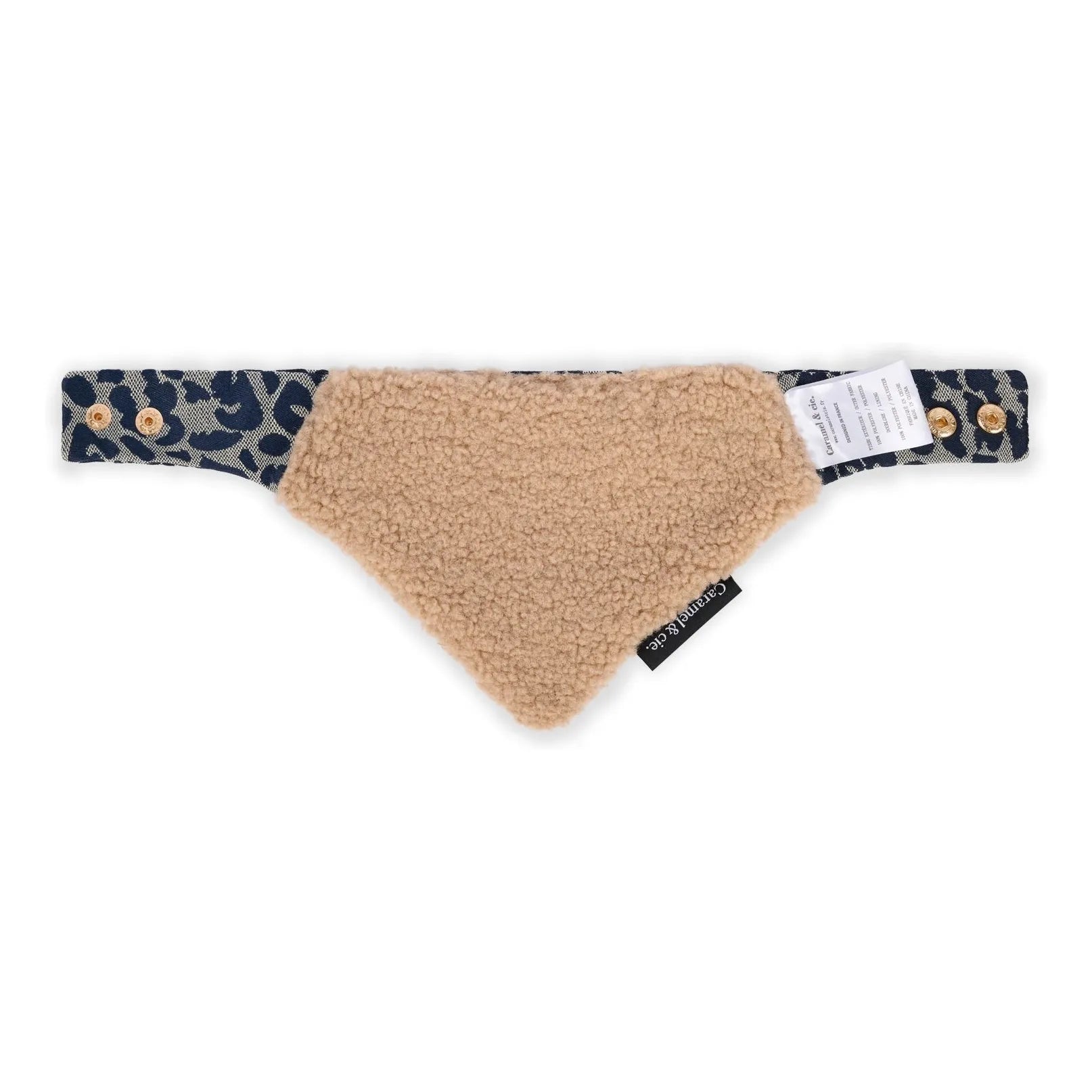 Caramel & Cie - Bandana de leopardo para perro | Gris