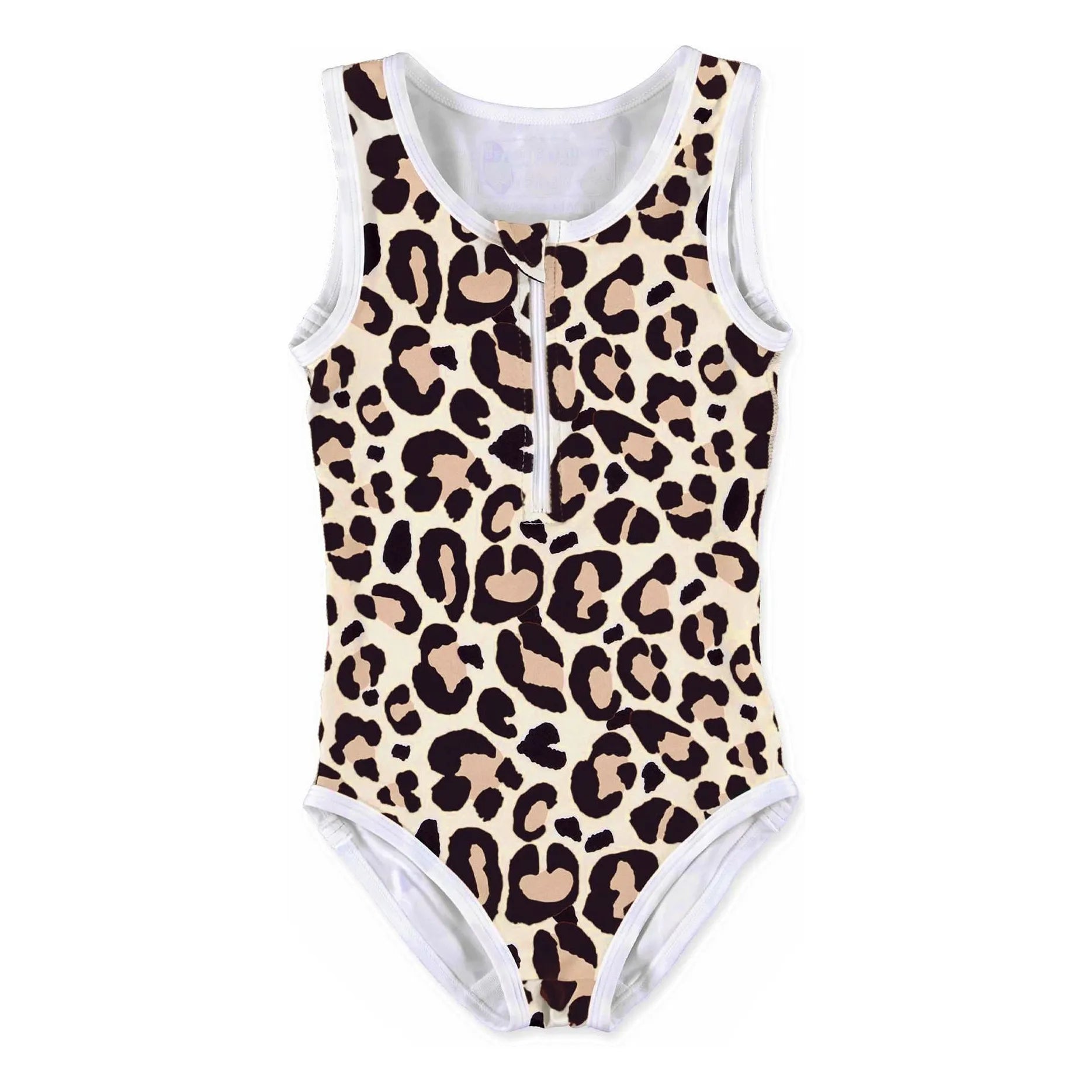 Beach & Bandits - Bañador de una Pieza con Protección UV de Fibra Reciclada de Tiburón Leopardo | Marfil