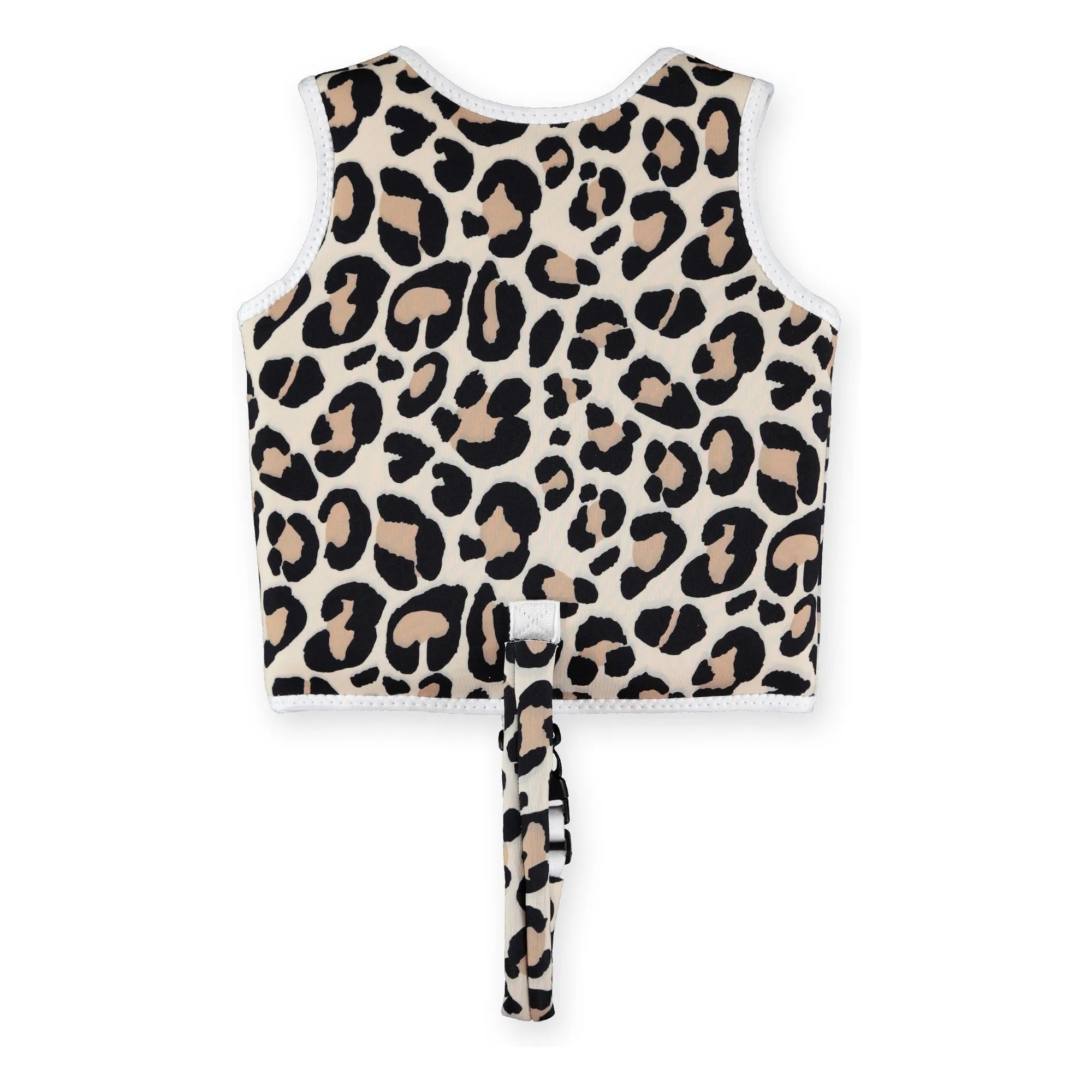 Beach & Bandits - Chaleco de Natación Tiburón Leopardo Fibras Recicladas | Marfil