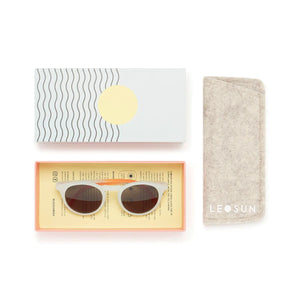 Leosun - Gafas de sol polarizadas azules naturales UV400 para niños de 3 a 8 años