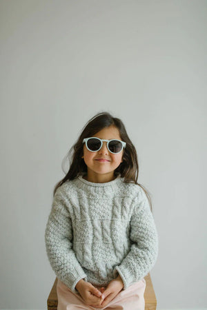 Leosun - Gafas de sol polarizadas azules naturales UV400 para niños de 3 a 8 años