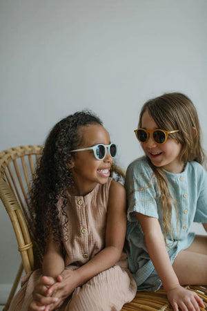 Leosun - Gafas de sol polarizadas azules naturales UV400 para niños de 3 a 8 años