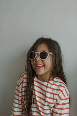 Leosun - Gafas de sol polarizadas de forro polar suave de color rosa UV400 para niños de 3 a 8 años