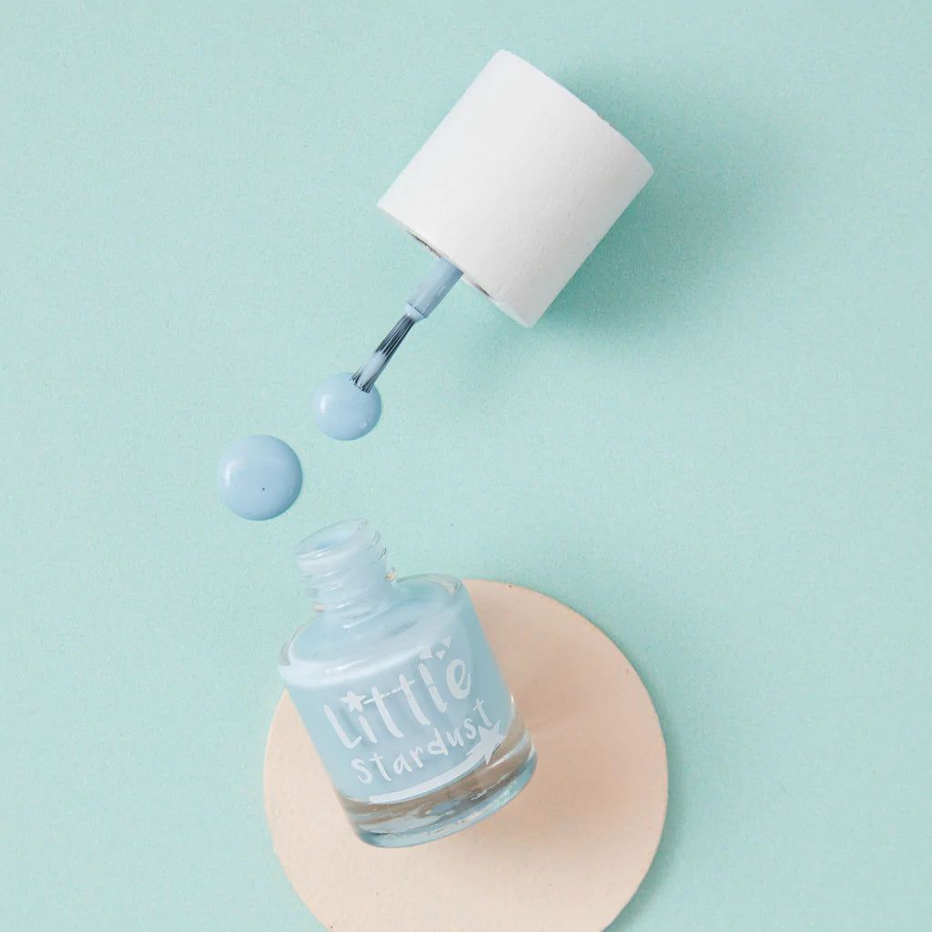 Little Stardust - Esmalte de uñas al agua azul Vía Láctea para niños