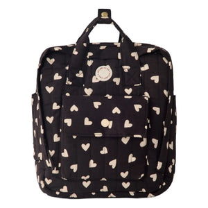 Rylee + Cru - Mini Mochila Corazón | Negro